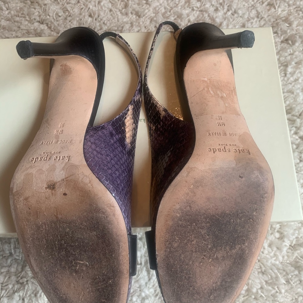 Kate Spade Kylie Python Print Heels - image 3